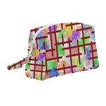 Pattern-repetition-bars-colors Wristlet Pouch Bag (Medium)