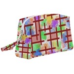 Pattern-repetition-bars-colors Wristlet Pouch Bag (Large)