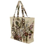 Vintage-antique-plate-china Zip Up Canvas Bag