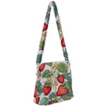 Strawberry-fruits Zipper Messenger Bag