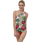Strawberry-fruits To One Side Swimsuit