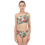 Strawberry-fruits Spliced Up Two Piece Swimsuit