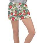 Strawberry-fruits Women s Velour Lounge Shorts