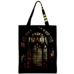 Stained Glass Window Gothic Zipper Classic Tote Bag