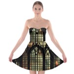 Stained Glass Window Gothic Strapless Bra Top Dress