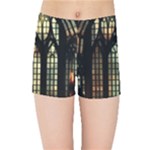 Stained Glass Window Gothic Kids  Sports Shorts