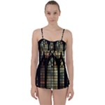 Stained Glass Window Gothic Babydoll Tankini Set