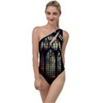 Stained Glass Window Gothic To One Side Swimsuit