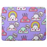 Cloud Seamless Pattern 17  Vertical Laptop Sleeve Case With Pocket