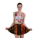 Sci-fi Futuristic Science Fiction City Neon Scene Artistic Technology Machine Fantasy Gothic Town Bu Mini Skirt