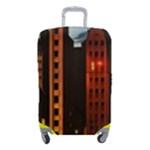 Sci-fi Futuristic Science Fiction City Neon Scene Artistic Technology Machine Fantasy Gothic Town Bu Luggage Cover (Small)