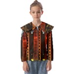 Sci-fi Futuristic Science Fiction City Neon Scene Artistic Technology Machine Fantasy Gothic Town Bu Kids  Peter Pan Collar Blouse