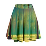 Nature Swamp Water Sunset Spooky Night Reflections Bayou Lake High Waist Skirt