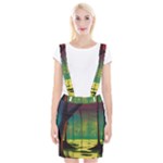 Nature Swamp Water Sunset Spooky Night Reflections Bayou Lake Braces Suspender Skirt