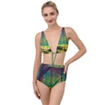 Nature Swamp Water Sunset Spooky Night Reflections Bayou Lake Tied Up Two Piece Swimsuit