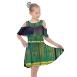 Nature Swamp Water Sunset Spooky Night Reflections Bayou Lake Kids  Shoulder Cutout Chiffon Dress