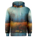 Wildflowers Field Outdoors Clouds Trees Cover Art Storm Mysterious Dream Landscape Men s Overhead Hoodie