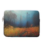 Wildflowers Field Outdoors Clouds Trees Cover Art Storm Mysterious Dream Landscape 15  Vertical Laptop Sleeve Case With Pocket
