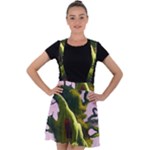 Outdoors Night Full Moon Setting Scene Woods Light Moonlight Nature Wilderness Landscape Velvet Suspender Skater Skirt