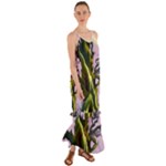 Outdoors Night Full Moon Setting Scene Woods Light Moonlight Nature Wilderness Landscape Cami Maxi Ruffle Chiffon Dress