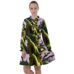 Outdoors Night Full Moon Setting Scene Woods Light Moonlight Nature Wilderness Landscape All Frills Chiffon Dress