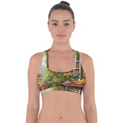 Cross Back Hipster Bikini Top  