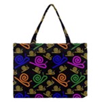 Pattern Repetition Snail Blue Medium Tote Bag