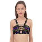 Pattern Repetition Snail Blue Cage Up Bikini Top