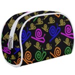 Pattern Repetition Snail Blue Make Up Case (Large)