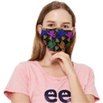Pattern Repetition Snail Blue Fitted Cloth Face Mask (Adult)