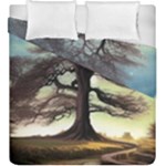 Nature Outdoors Cellphone Wallpaper Background Artistic Artwork Starlight Book Cover Wilderness Land Duvet Cover Double Side (King Size)