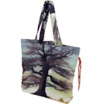 Nature Outdoors Cellphone Wallpaper Background Artistic Artwork Starlight Book Cover Wilderness Land Drawstring Tote Bag