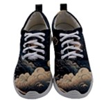 Starry Sky Moon Space Cosmic Galaxy Nature Art Clouds Art Nouveau Abstract Women Athletic Shoes