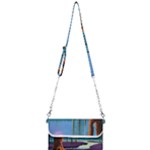 Artwork Outdoors Night Trees Setting Scene Forest Woods Light Moonlight Nature Mini Crossbody Handbag