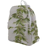 Watercolor Leaves Branch Nature Plant Growing Still Life Botanical Study Top Flap Backpack