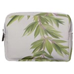Watercolor Leaves Branch Nature Plant Growing Still Life Botanical Study Make Up Pouch (Medium)