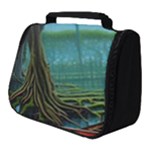 Boat Canoe Swamp Bayou Roots Moss Log Nature Scene Landscape Water Lake Setting Abandoned Rowboat Fi Full Print Travel Pouch (Small)