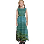 Boat Canoe Swamp Bayou Roots Moss Log Nature Scene Landscape Water Lake Setting Abandoned Rowboat Fi Kids  Satin Sleeveless Maxi Dress