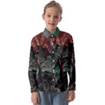 Night Sky Nature Tree Night Landscape Forest Galaxy Fantasy Dark Sky Planet Kids  Long Sleeve Shirt