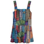 City New York Nyc Skyscraper Skyline Downtown Night Business Urban Travel Landmark Building Architec Kids  Layered Skirt Swimsuit