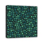 Squares cubism geometric background Mini Canvas 6  x 6  (Stretched)