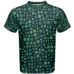 Squares cubism geometric background Men s Cotton T-Shirt