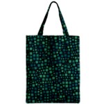 Squares cubism geometric background Zipper Classic Tote Bag