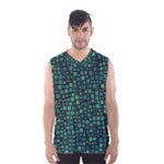 Squares cubism geometric background Men s Basketball Tank Top