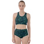 Squares cubism geometric background Racer Back Bikini Set