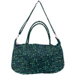 Squares cubism geometric background Removable Strap Handbag