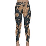 Background Pattern Leaves Texture Classic Yoga Leggings