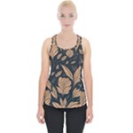 Background Pattern Leaves Texture Piece Up Tank Top