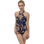 Background Pattern Leaves Texture Go with the Flow One Piece Swimsuit