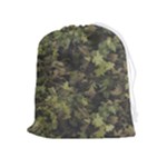 Green Camouflage Military Army Pattern Drawstring Pouch (XL)